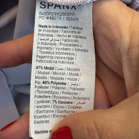 SPANX AirEssentials Crew Neck Top Lilac Color - Picture 11 of 11